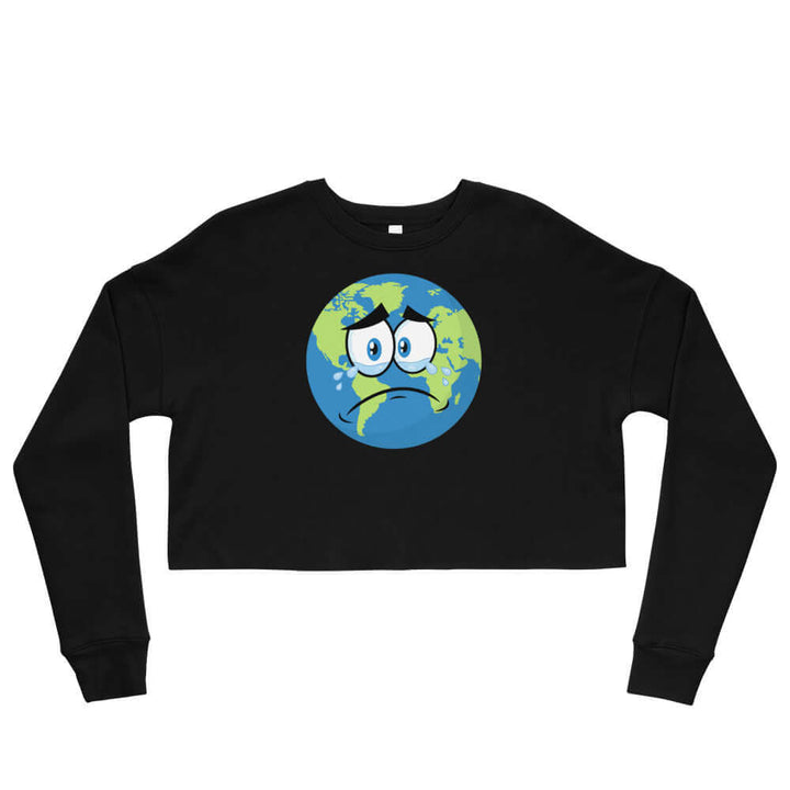 Super Sad Globes Crop Sweatshirt