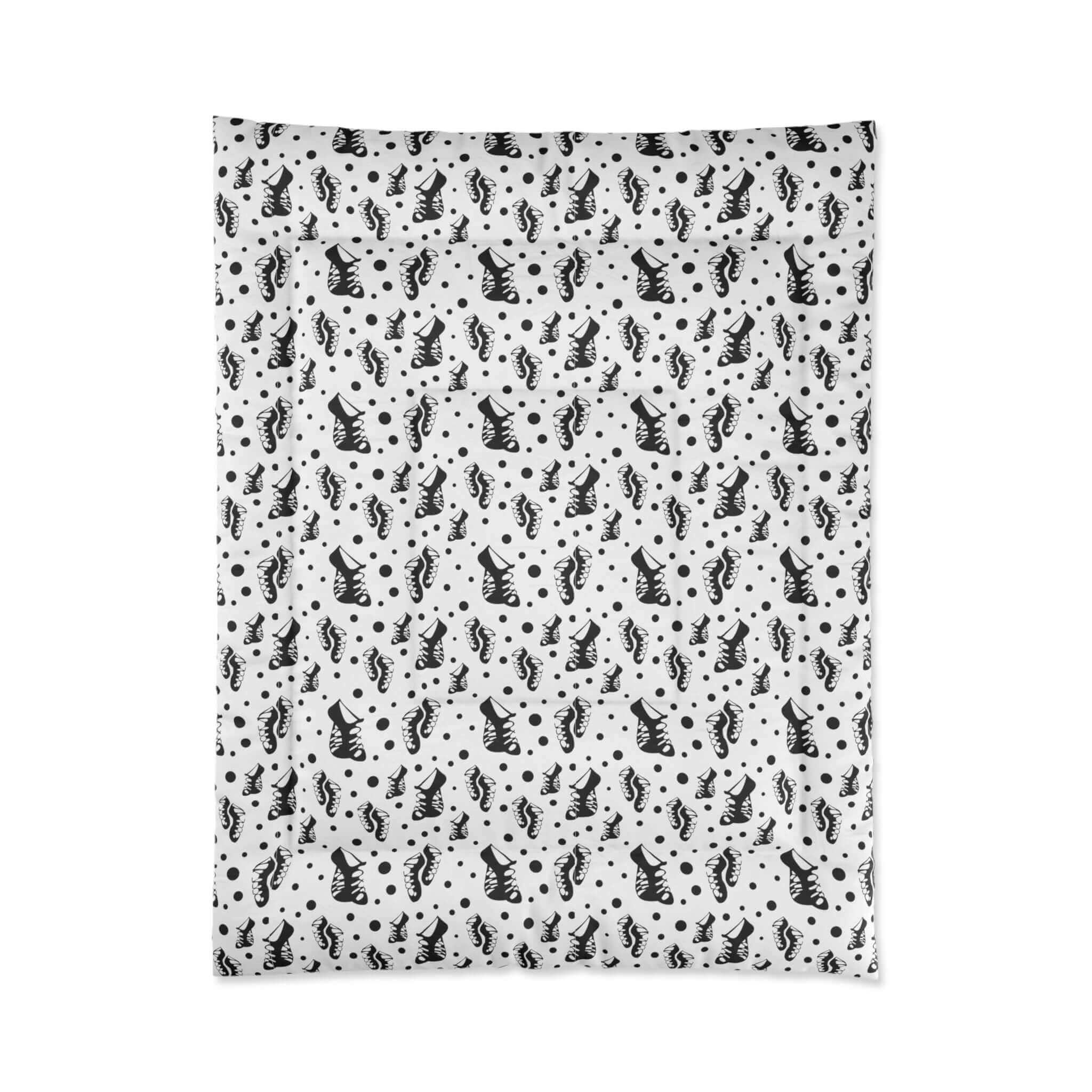 Ghillies Comforter, multiple colorsHome DecorBed,Bedding,birthday gift,Birthday Gifts,birthday present,Black & White Ghillies Comforter,black and white,Blankets,Christmas Gift,Christmas Gift for Irish Dancer,Christmas Gift for Irish Step Dancer,Dance bedd