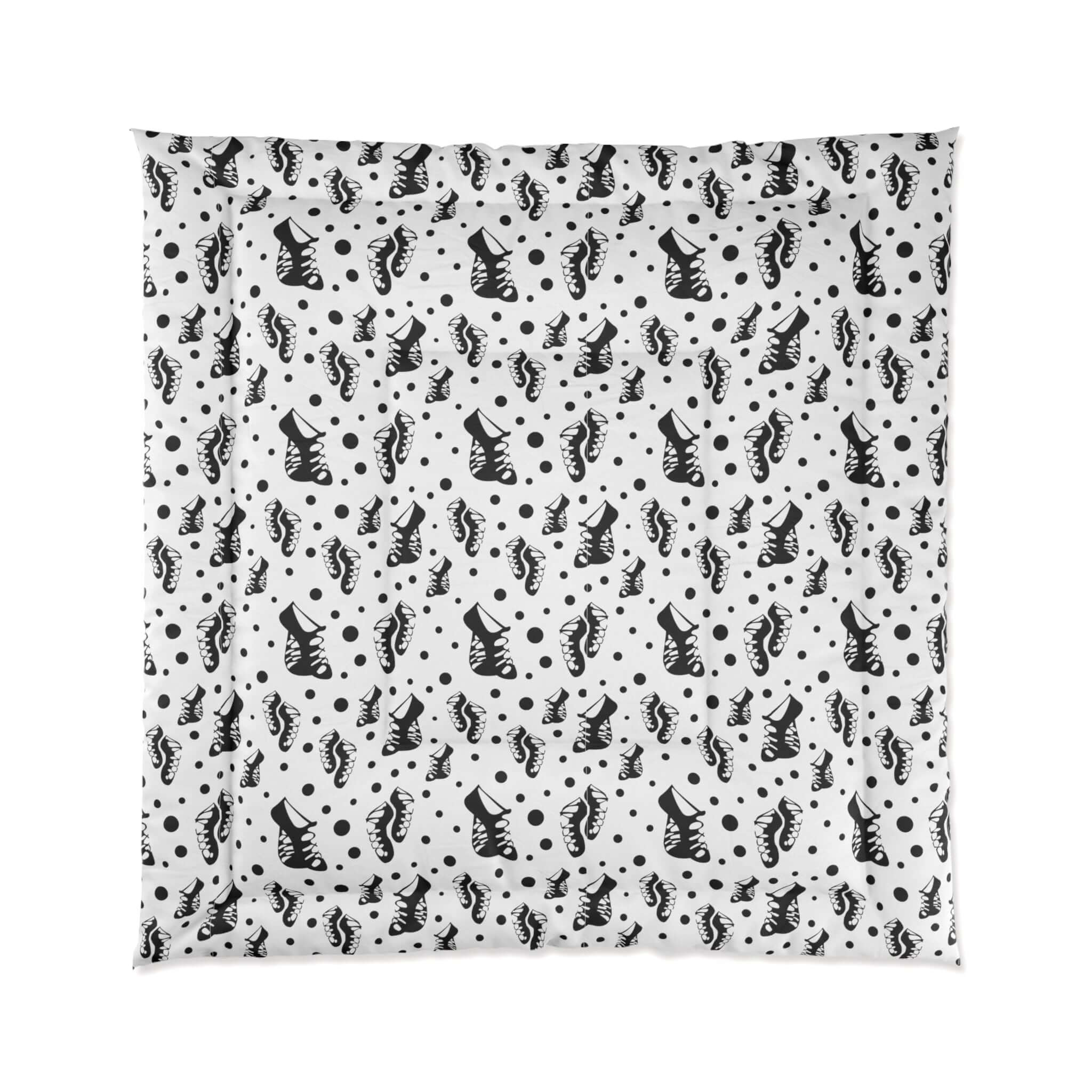 Ghillies Comforter, multiple colorsHome DecorBed,Bedding,birthday gift,Birthday Gifts,birthday present,Black & White Ghillies Comforter,black and white,Blankets,Christmas Gift,Christmas Gift for Irish Dancer,Christmas Gift for Irish Step Dancer,Dance bedd