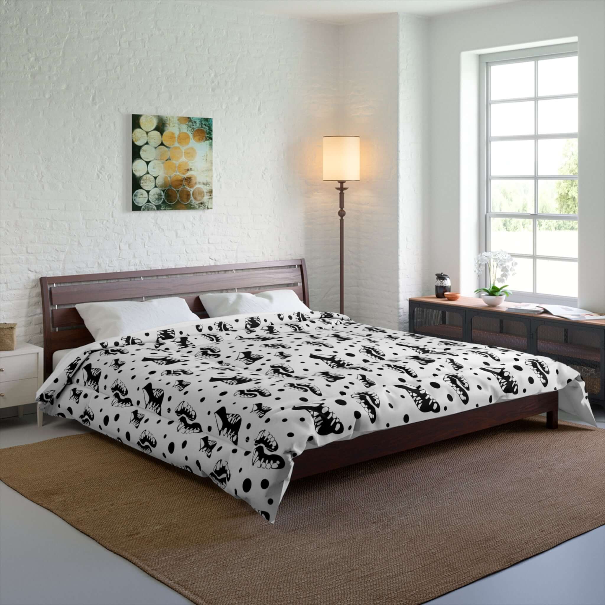 Ghillies Comforter, multiple colorsHome DecorBed,Bedding,birthday gift,Birthday Gifts,birthday present,Black & White Ghillies Comforter,black and white,Blankets,Christmas Gift,Christmas Gift for Irish Dancer,Christmas Gift for Irish Step Dancer,Dance bedd